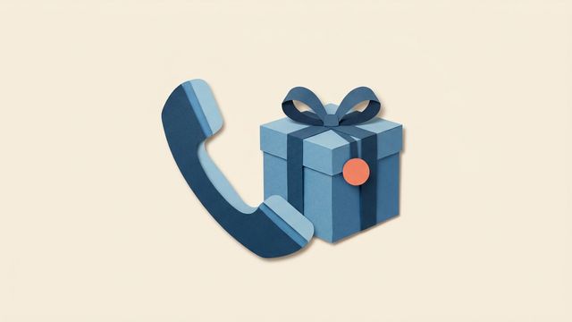 Пластилиновый телефон рядом со стопкой квитанций на подтверждение и один сотрудник у экрана с очередью звонков